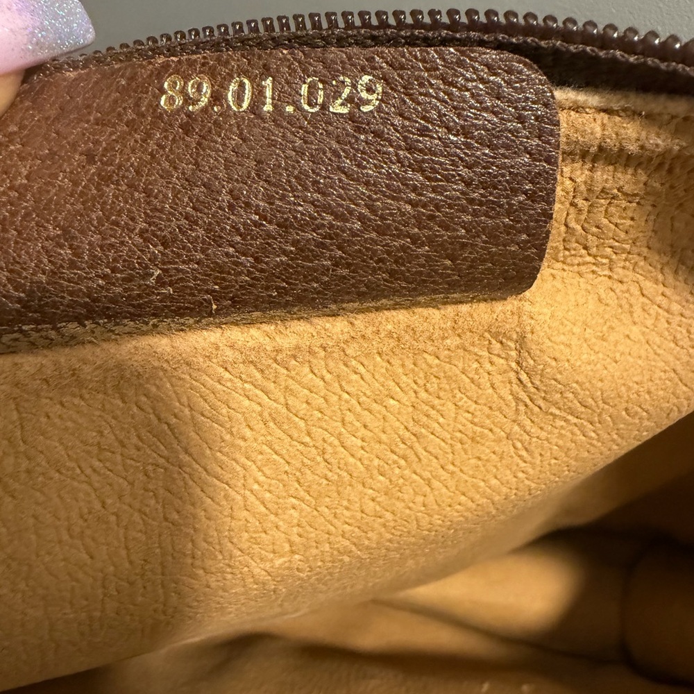 Vintage Gucci Beige and Brown GG Monogram Clutch - Picture 7 of 8